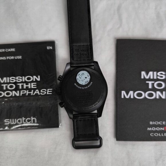 🆓⌚Swatch x Omega Moonswatch Mission To Moonphase Snoopy - Picture 4 of 5
